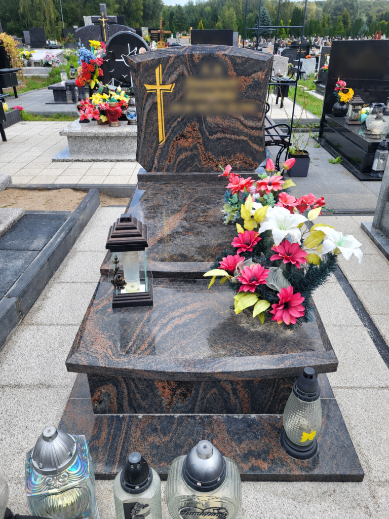 Nagrobek granitowy — realizacja A-Stone